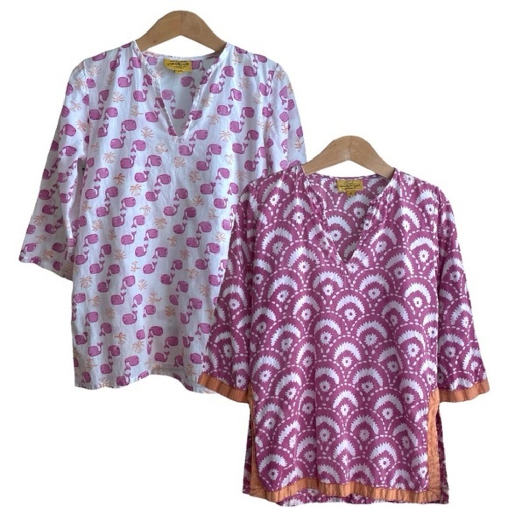 Roberta Roller Rabbit Purple Whale Tunic Bundle 2t